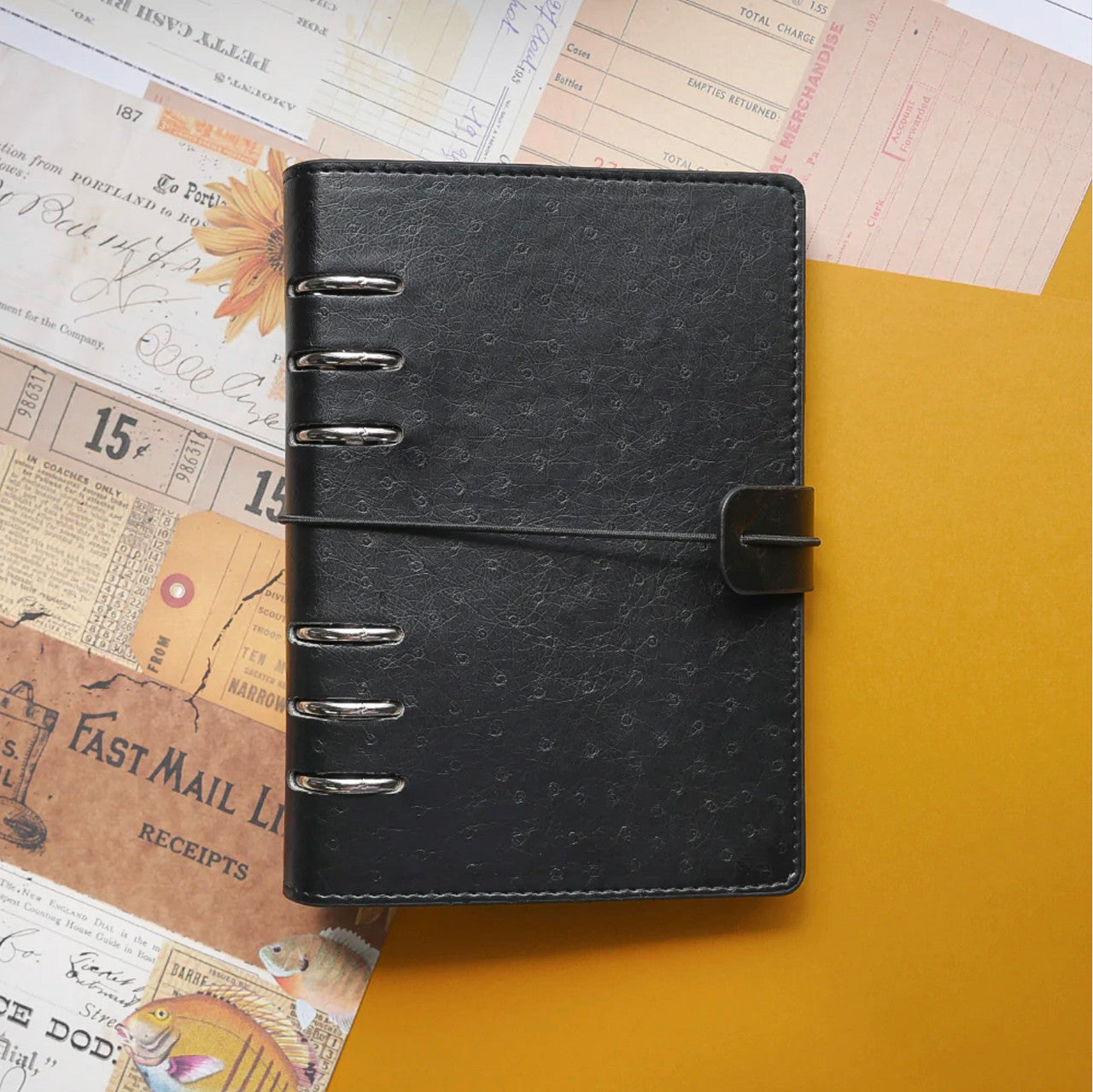 Elizabeth Craft Designs Sidekick Planner Binder - Vintage Zwart